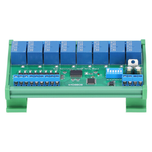 Relais-Box-Modul 8E/8A DIN35 RS485 12V 1