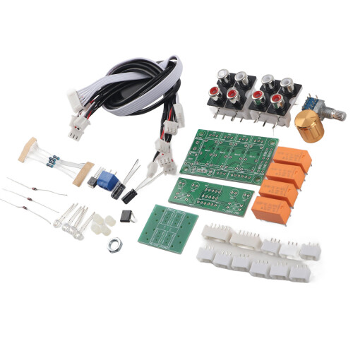 Audio Input Switch Module 4 Way Signal Selector Amplifier Relay 2