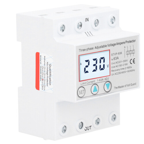 (63A) Dreiphasen-Spannungsschutz LCD STVP936 230/400V 63A 1