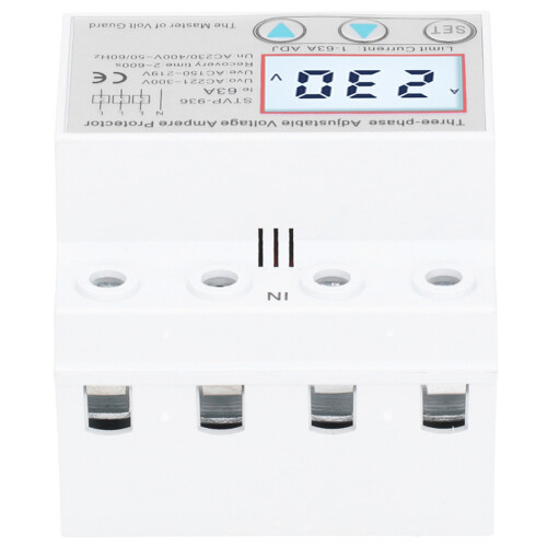 (63A) Dreiphasen-Spannungsschutz LCD STVP936 230/400V 63A 2
