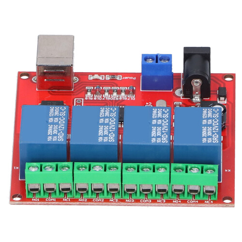 4-Kanal Relaismodul DC 12V PCB-Controller