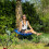 Square bird bow swing for outdoor use 2