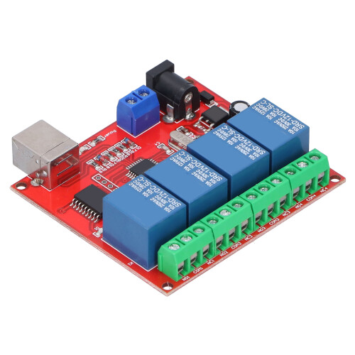 4-Kanal Relaismodul DC 12V PCB-Controller 1
