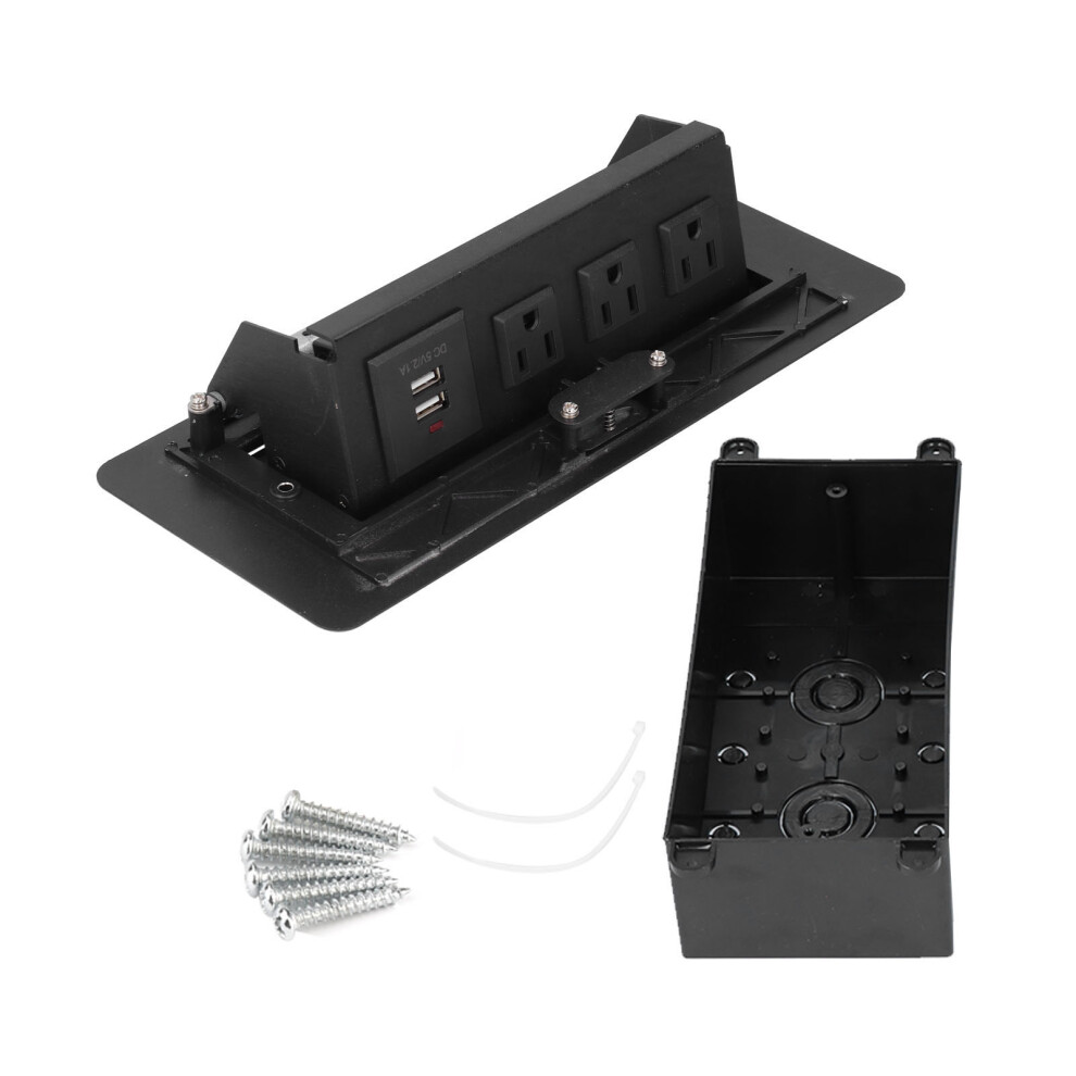 Desktop Socket Embedded Power Outlet Dual Usb 10A 610830888282