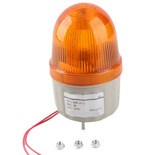 (Yellow) BERM Emergency Warning Light ABS LED Yellow 5W DC24V