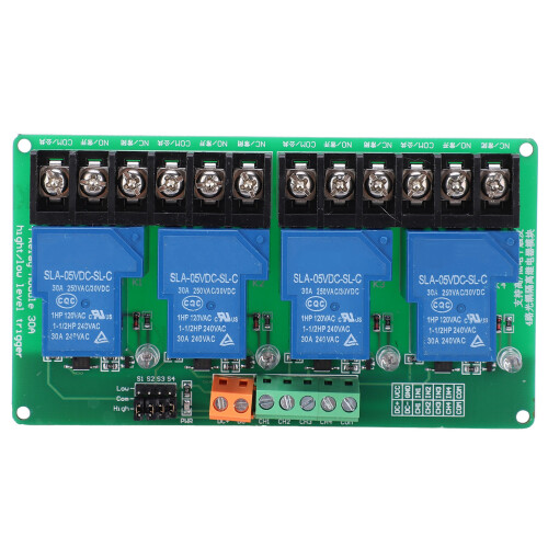 (5V) 4-Channel Relay Module 5V High Low Level Trigger