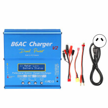 (Blue AU Plug 220V) 80W 7A Balance-Ladegerät Aluminium AU-Stecker 220V