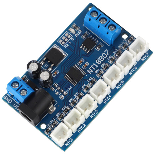 NT18B07 RS485-Board, 7-Kanal, Temp-Sensor, 6-24V 1
