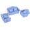 3-teiliges Puppenhaus-Sofa-Set, Kiefernstoff, 6