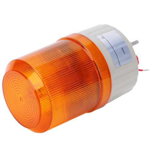 (Jaune) BERM LED-Baustellenwarnleuchte mit Alarm 220VAC Gelb 1