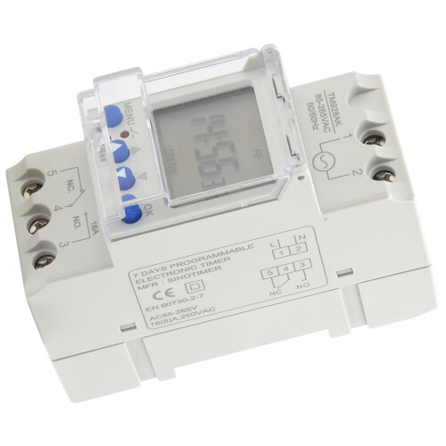 Digital-Analog-DIN-Timer-Schalter-85-265V-16A 1