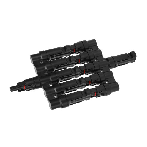 2x Astverbinder 5-in-1 für Solar-Kabelschlauch 1