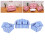 3-teiliges Puppenhaus-Sofa-Set, Kiefernstoff, 10