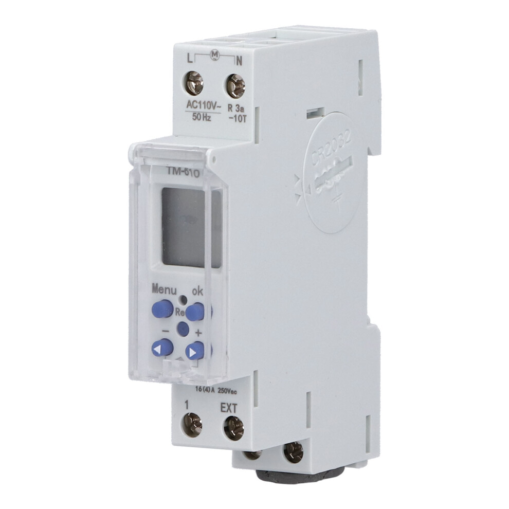 Tm610-1 Weekly Programmable Digital Timer Switch Din Rail Mount 610830875152