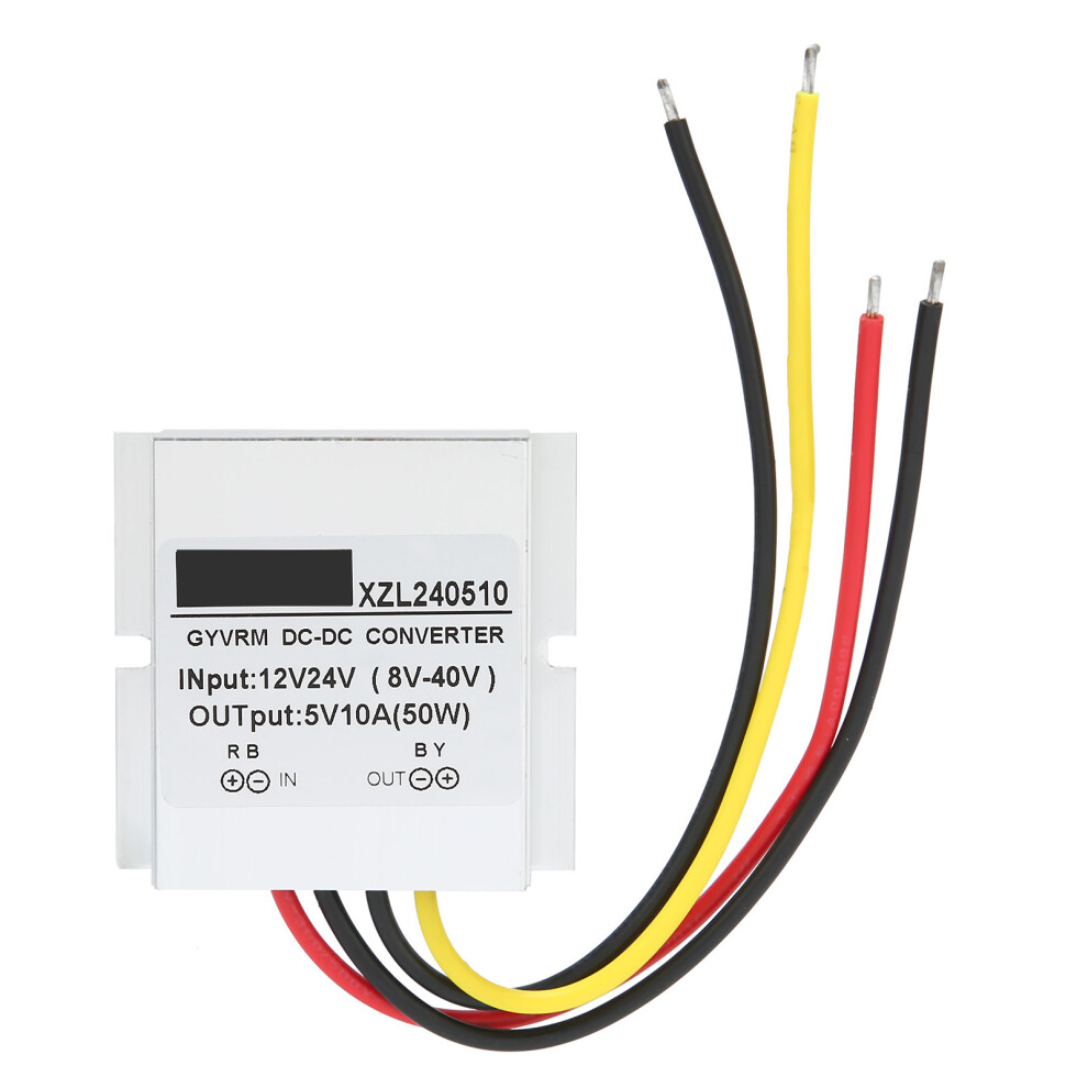 Dcdc Voltage Reducer 12V 24V To 5V 10A 50W Waterproof Converter 610830881115