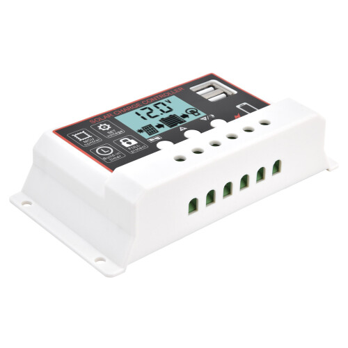 (20A) Solarladeregler Dual USB PWM 12V/24V 20A 1