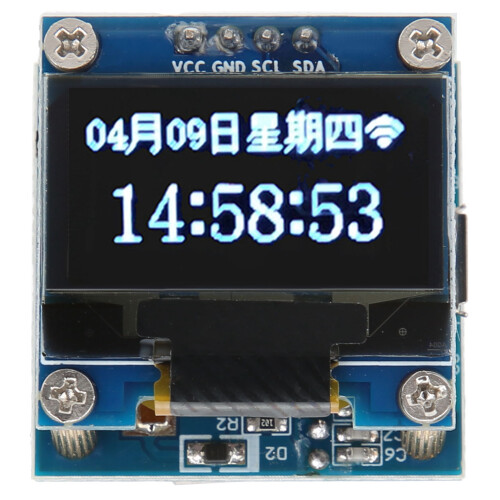 0,96-Zoll-OLED-Uhrmodul WiFi PCB mit 40mAh-Akku