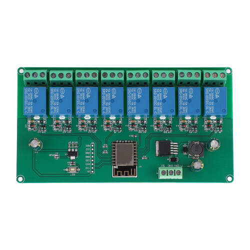 WiFi-Relaismodul ESP8266 8-Kanal 7-28V/5V 1