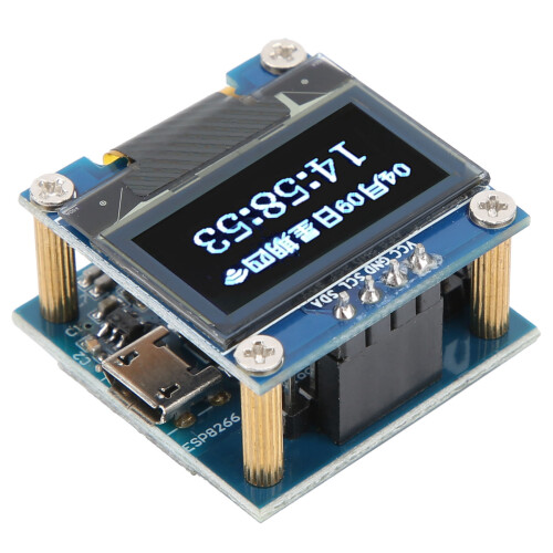0,96-Zoll-OLED-Uhrmodul WiFi PCB mit 40mAh-Akku 2