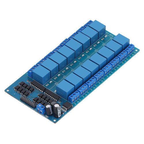 (24V) 16 Channel Relay Module Optocoupler Protection High Level Trigger