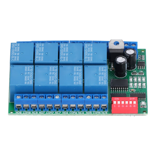 8 Channel Relay Module RS485 Serial Remote Control DC12V