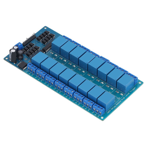 (24V) 16 Channel Relay Module Optocoupler Protection High Level Trigger 1