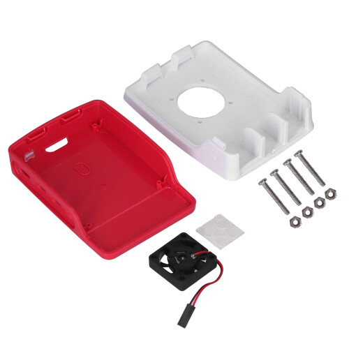 (Black Fan) Schutzgehäuse Raspberry Pi ABS mit Lüfter Schwarz 1