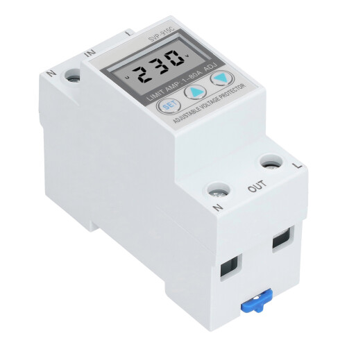 Over Under Voltage Protector ABS Shell Adjustable Recovery Intelligent 2