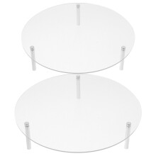 Worgeous 2 Sets Sizer Schmuckpräsentation Hängende Etiketten Kuchenständer