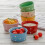 4Stk Dot Gedruckte Keramik Dessert Schalen Backformen Pudding Mousse 3