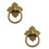 2 Dekorative Schubladenzieher Bronze 1