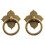 2 Dekorative Schubladenzieher Bronze 2