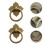 2 Dekorative Schubladenzieher Bronze 5