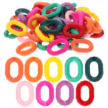 50Stück Acryl Verbindungsringe Schnellverschluss Für Handtaschenriemen