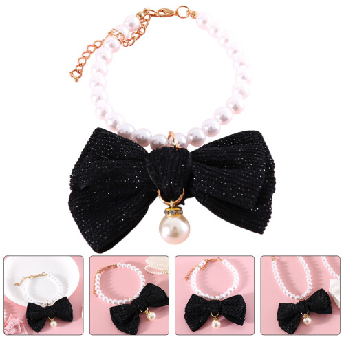 Pet Stropdas Halsband Kat Verstelbaar Kitten Parel 1