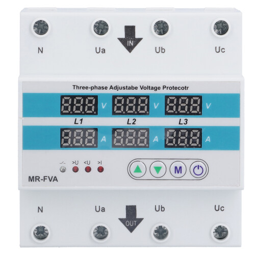 Voltage Protector MR FVA 3 Phases Adjustable Relay for AC220V