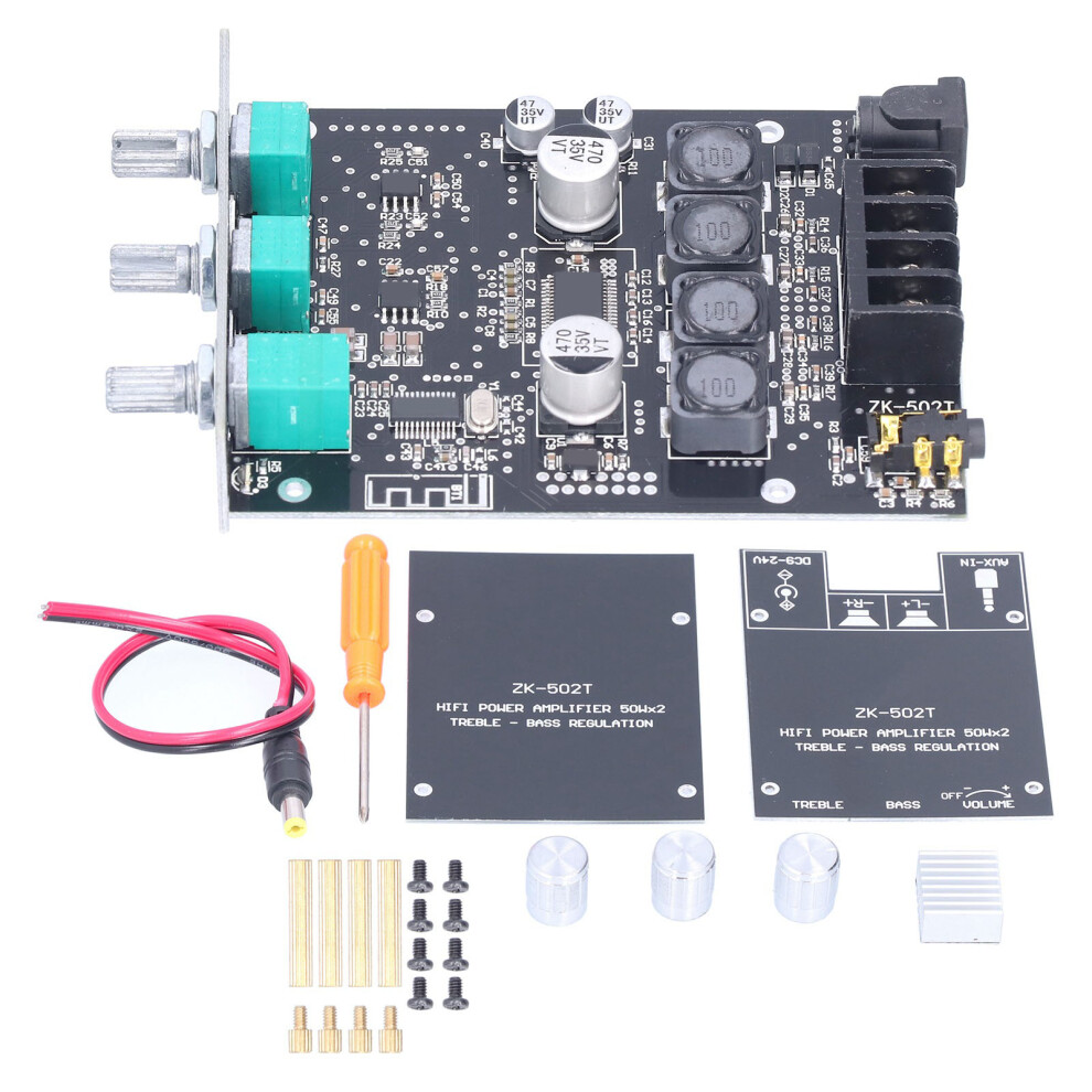 Amplifier Board 50W+50W Audio Stereo Module Bluetooth Aux 610830871208