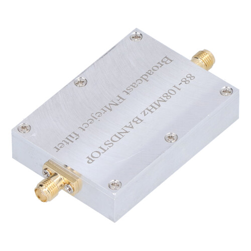 Bandpassfilter 88-108MHz Aluminium FM-Unterdrückung 1