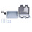 EU-Wasserdichte Steckdose 250V 16A Doppel-Design 3