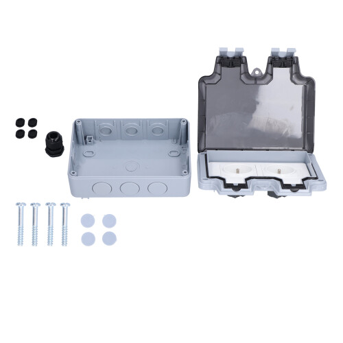 EU-Wasserdichte Steckdose 250V 16A Doppel-Design 2