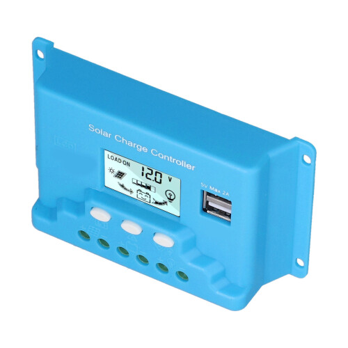 (30A) Solarladeregler LCD, 10A, USB, Rückstromschutz 2