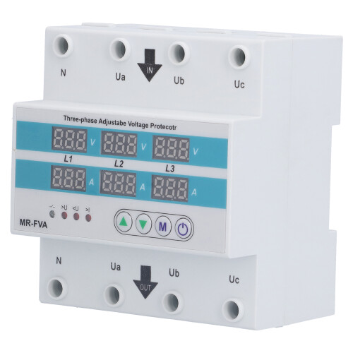 Voltage Protector MR FVA 3 Phases Adjustable Relay for AC220V 2