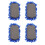 4 apagadores de quadro microfibra, laváveis, com pile 2