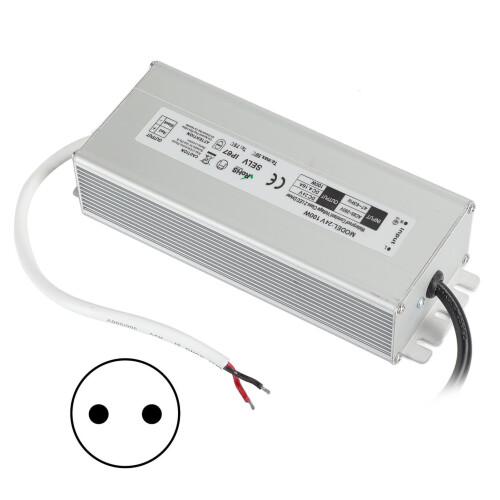 (EU Plug Output 24V) IP67 Wasserdichtes LED-Netzteil 100-265V 12V