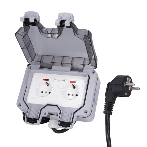 Außensteckdose EU IP66 wasserdicht Wand 16A