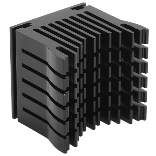 (Black) Aluminium-Kühlkörper für PCB-Mainboard schwarz 1