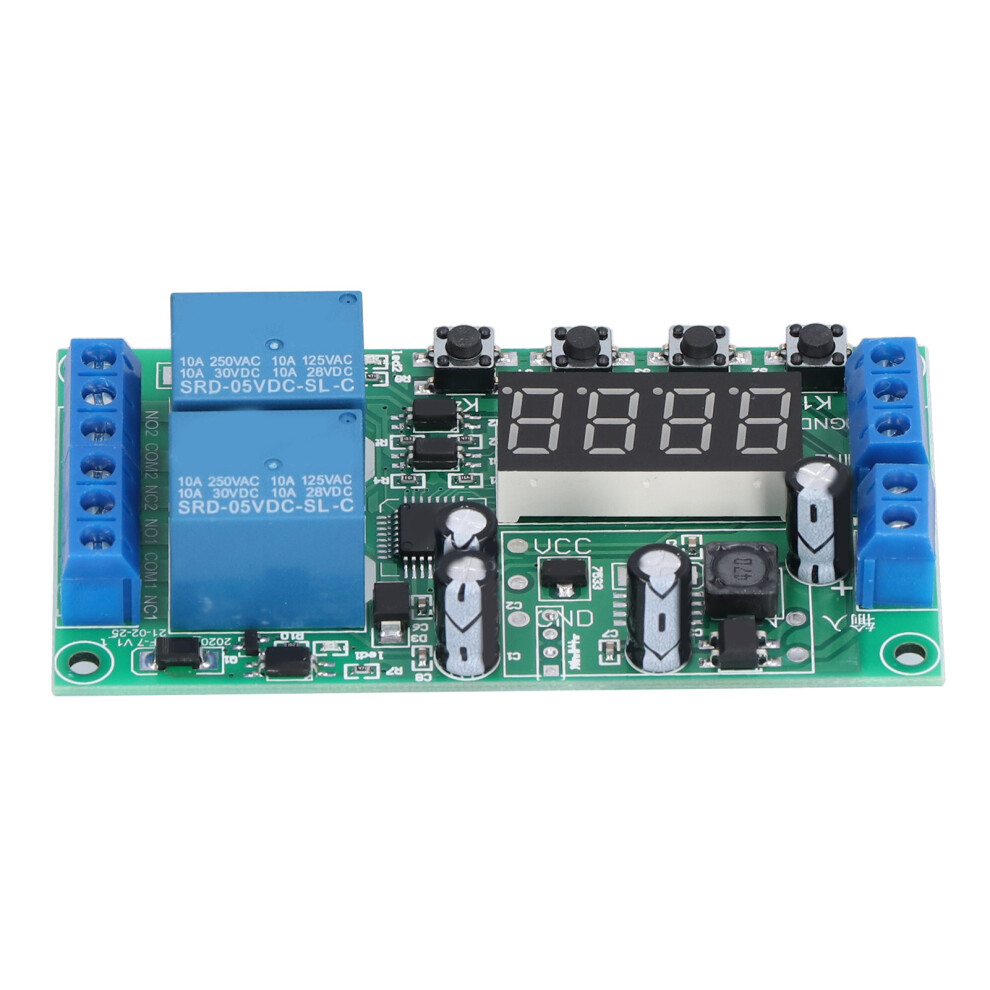 Delay Relay Module 2 Channel Timer Switch 7-30Vdc 610830865757