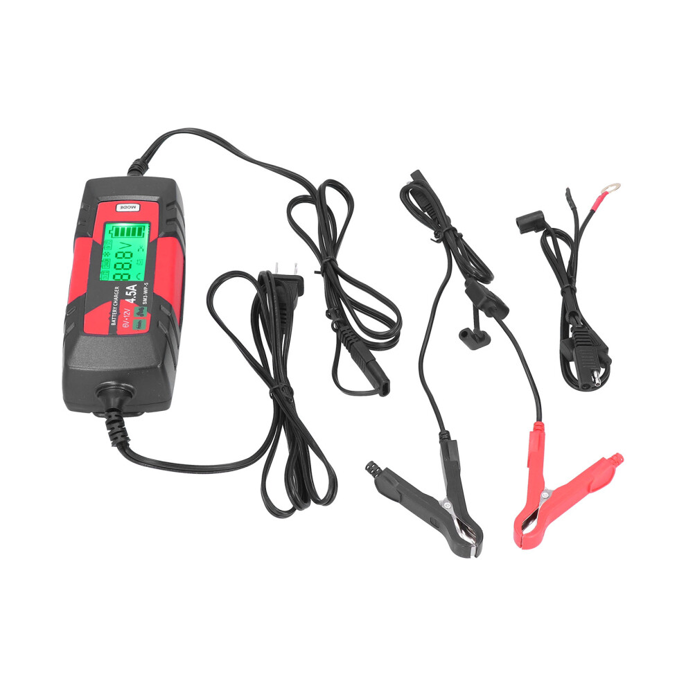 (Us Plug 120V) 6V 12V Car Battery Charger Intelligent Maintainer Lcd 220-240V 610830866143
