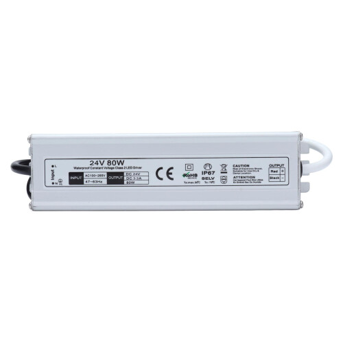 (US Plug Output 24V) IP67 Wasserdichtes LED-Netzteil 90-265V 1
