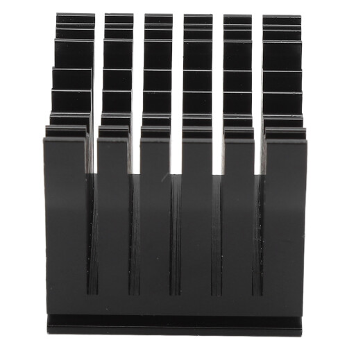 (Black) Aluminium-Kühlkörper für PCB-Mainboard schwarz 2
